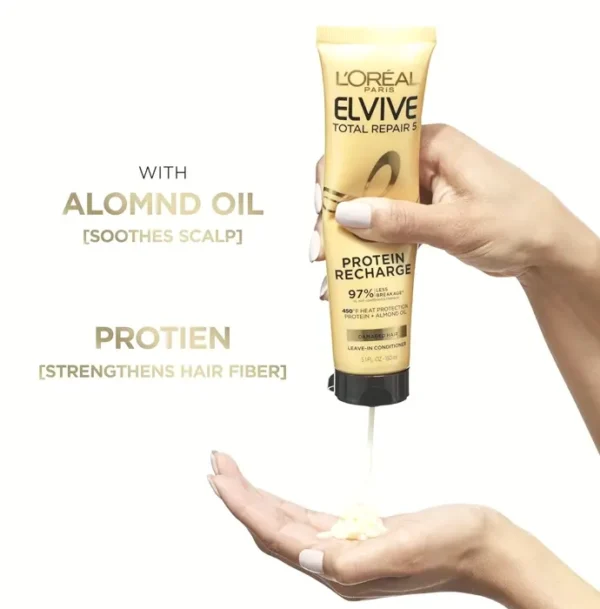 L'Oreal Paris Elvive Total Repair 5 Protein Treatment, 5.1 Ounce