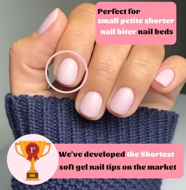 600 Nails Extra Small Circular Press-on Tips