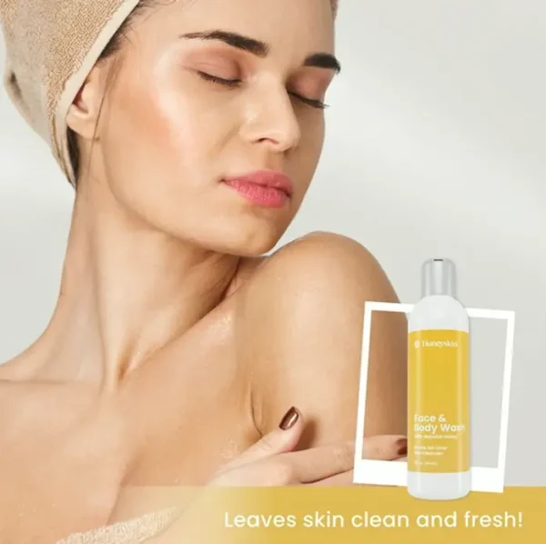 Facial and Skin Wash with Manuka Honey - Moisturizing Wash for Dry Skin (4oz)