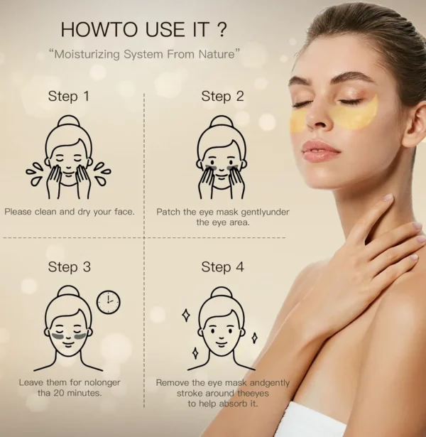 Gold Collagen Patches for Puffy Under-eyes & Dark Circles